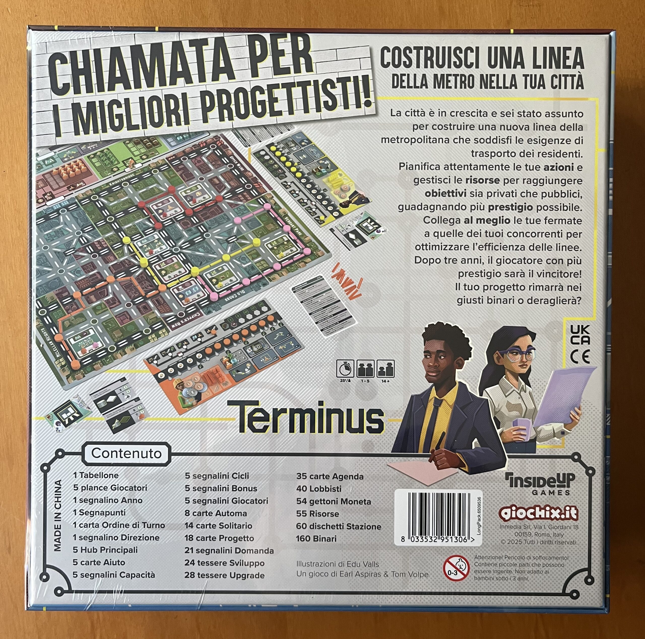 TERMINUS – in ITALIANO – Giochix – Gioco da tavolo – NUOVO SIGILLATO